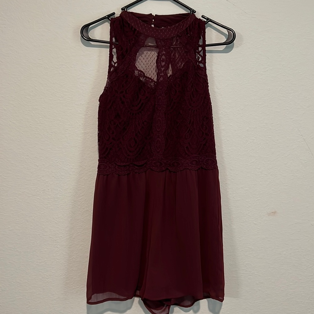 Wine colored romper
